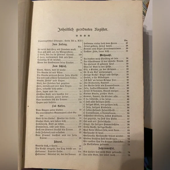 Antique German Song Book Liederkranz Für Somitages Schulen 1898 - Picture 6 of 12